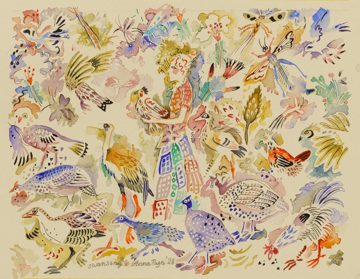 6 Chant du cygne, 2023 (aquarelle) - Anna Pugh