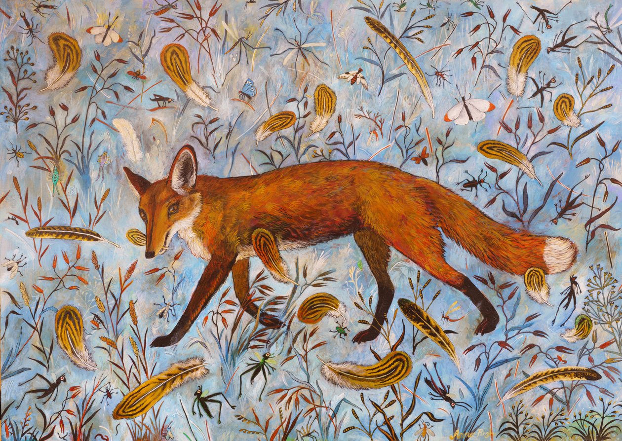 Renard bleu (acrylique) - Anna Pugh