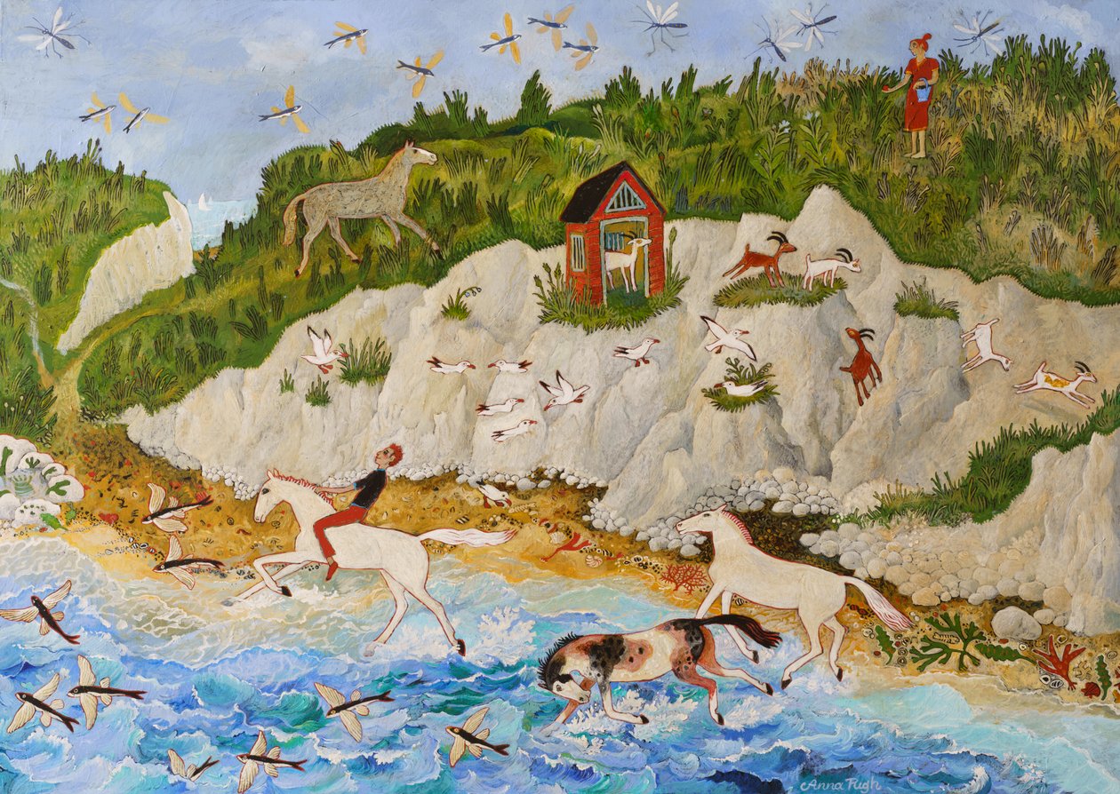 Poisson volant, 2020 (acrylique) - Anna Pugh