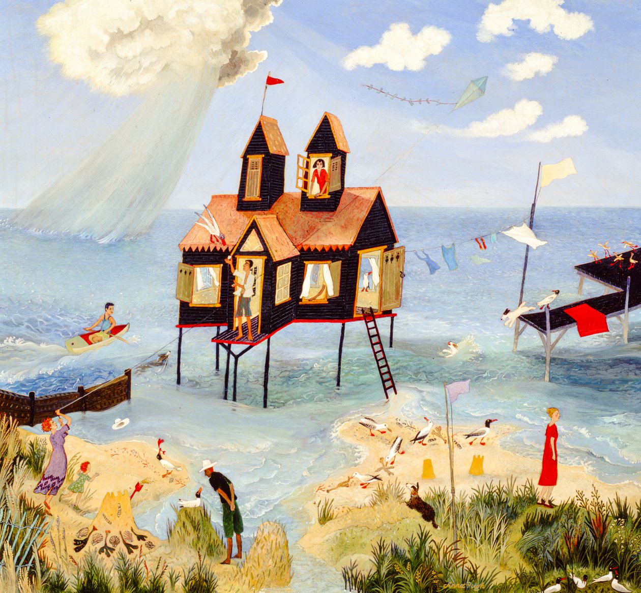 Regardez derrière vous Lord Byron, 2004 (acrylique) - Anna Pugh
