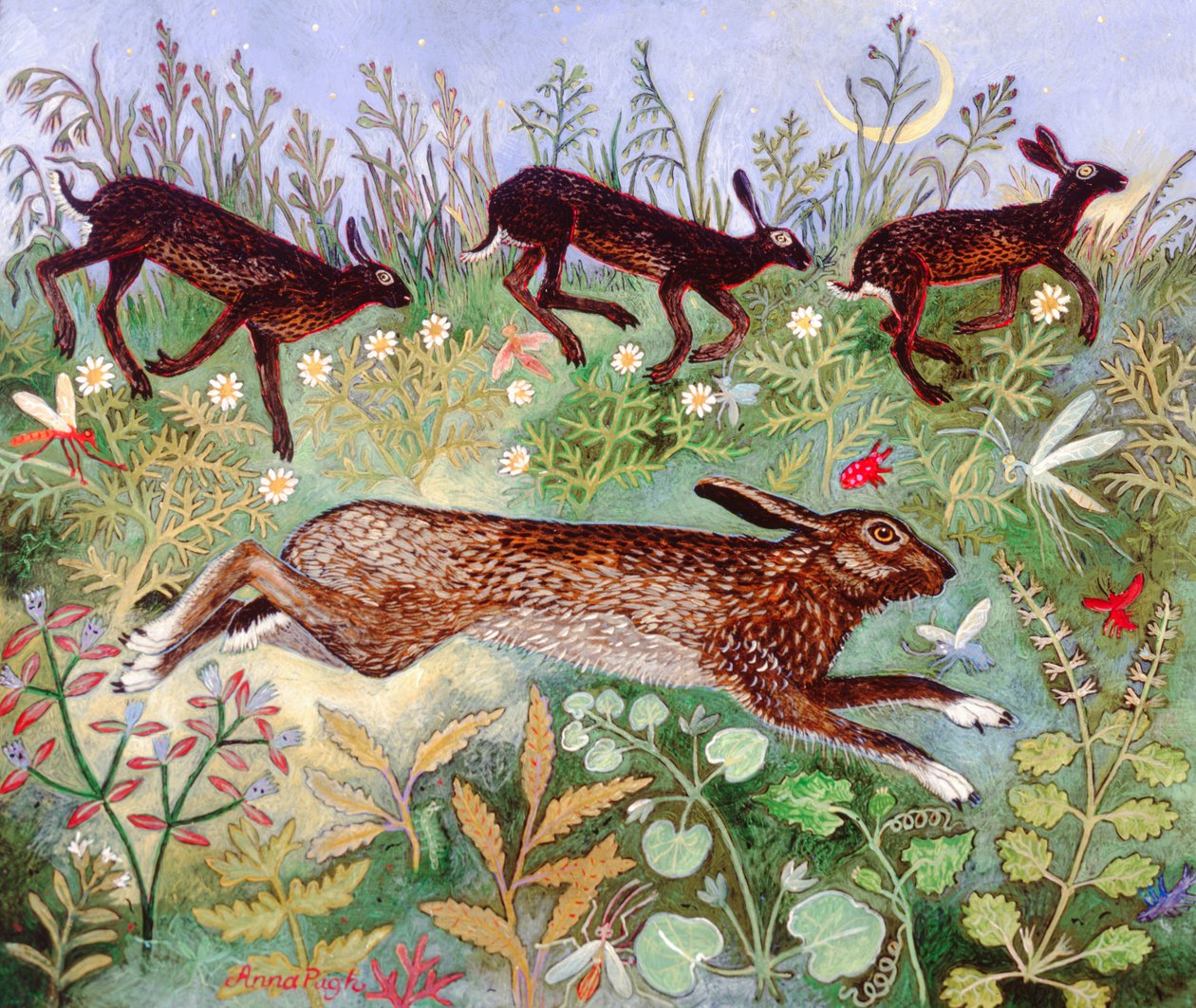 Moon Run, 2010 (acrylique) - Anna Pugh