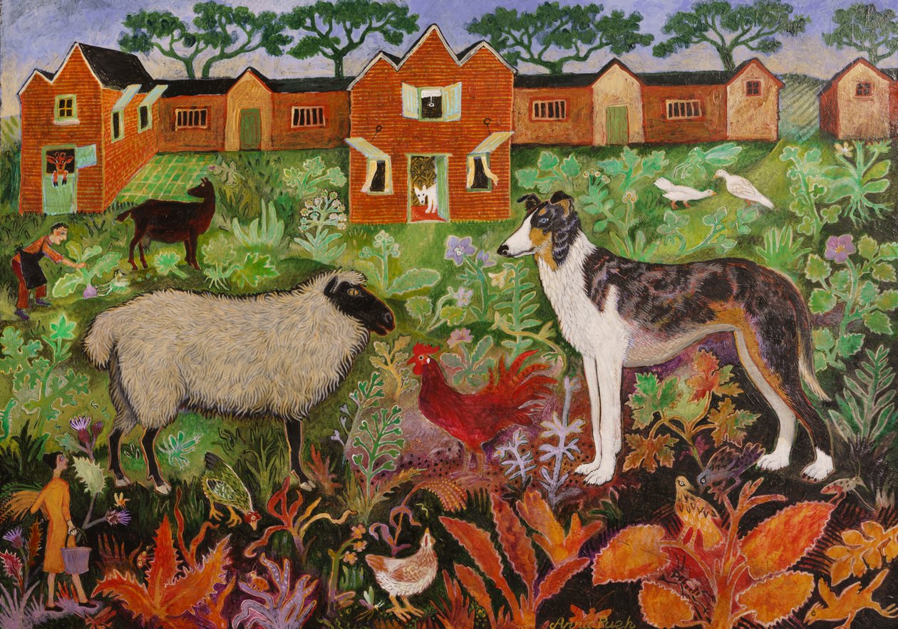 Coq rouge, 2019 (acrylique) - Anna Pugh