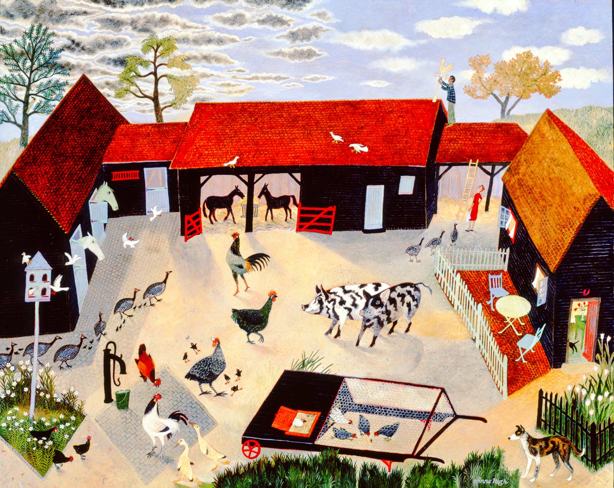 Un peu plus haut, 2004 (acrylique) - Anna Pugh