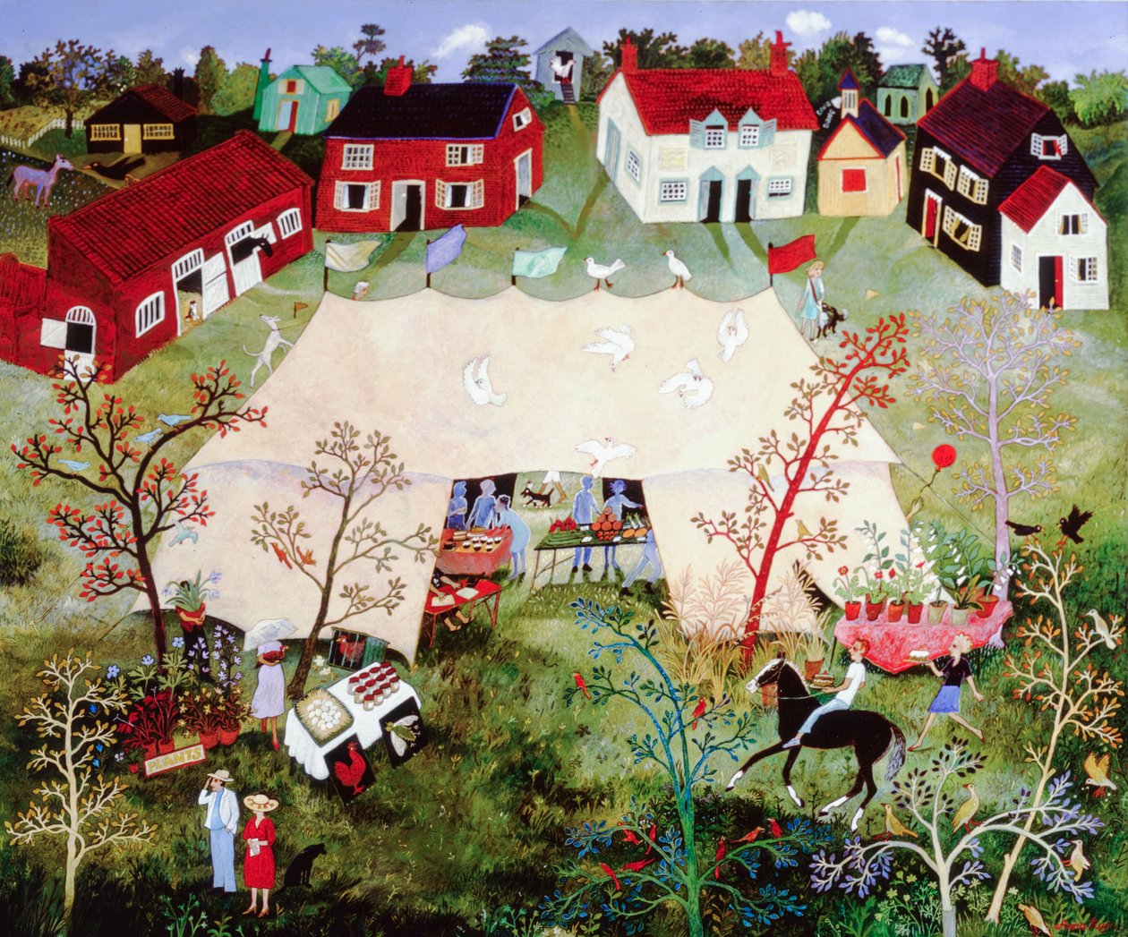 En attendant le vicaire, 2010 (acrylique) - Anna Pugh