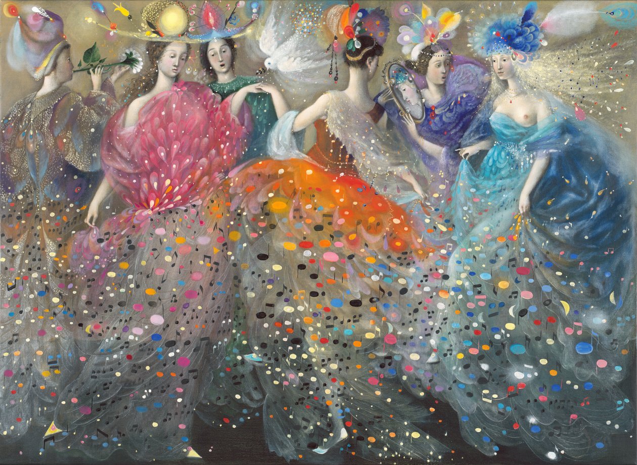 Danse des Muses, 2009 (huile sur toile de lin) - Annael Anelia Pavlova