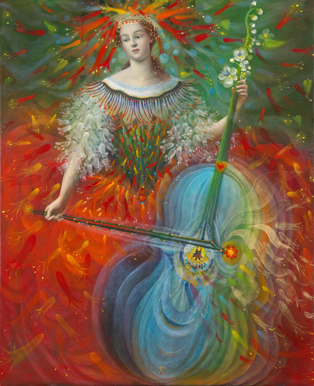 Poiesis-I : Art, 2014 (huile sur lin belge) - Annael Anelia Pavlova