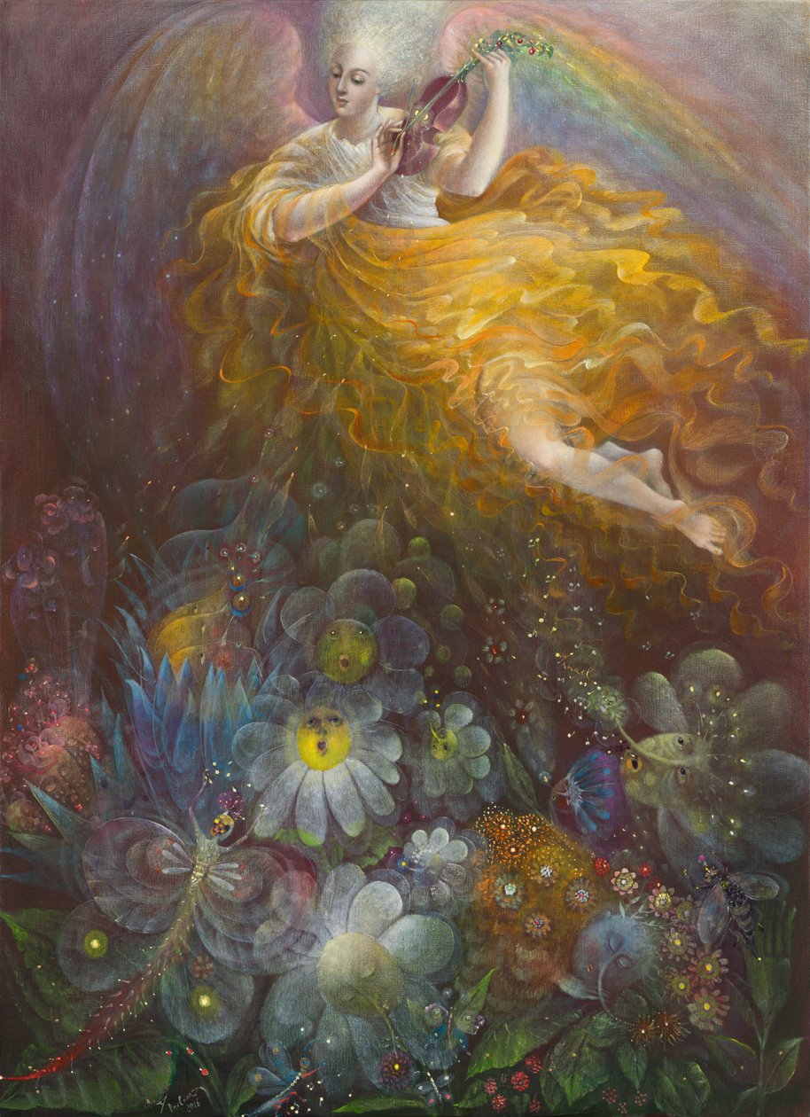 La vérité jaillira de la terre et la justice descendra du ciel, 2016 (huile sur lin belge) - Annael Anelia Pavlova