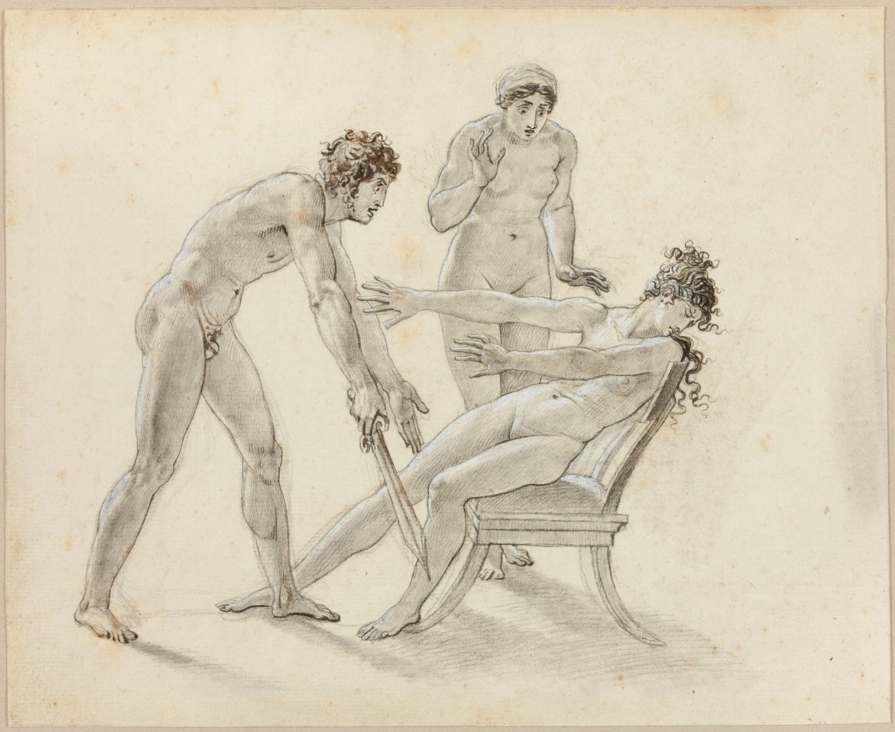 Hermione rejetant Oreste - Anne-Louis Girodet de Roucy-Trioson