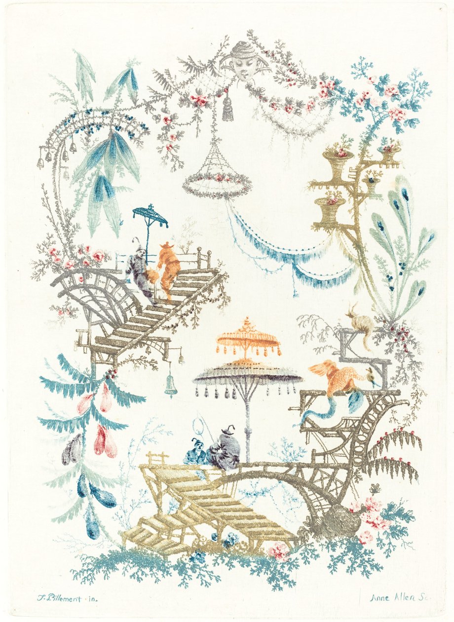 Arabesque chinoise avec un double parasol - Anne Allen