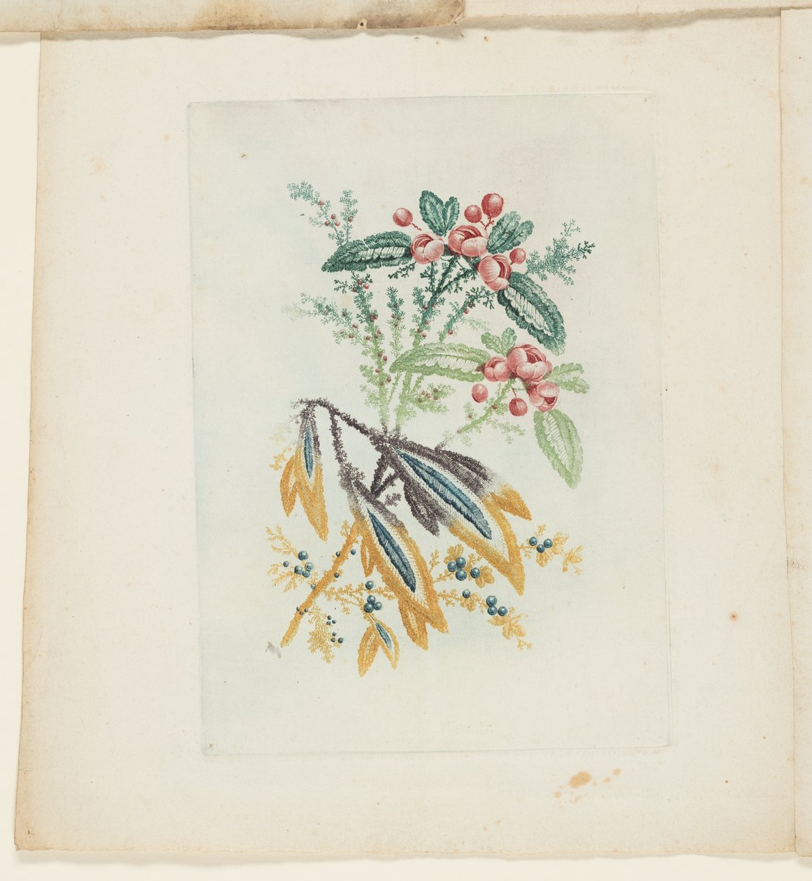 Planche, de la Nouvelle Suite de Carnets de Fleurs Idéales pour l