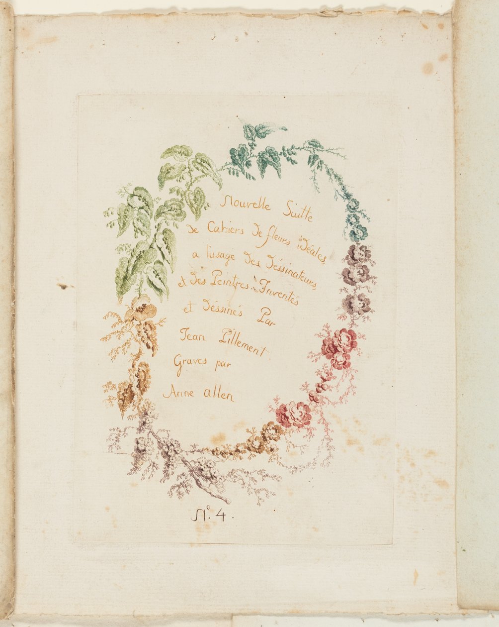 Page de titre, de la nouvelle série de carnets de fleurs idéales à l