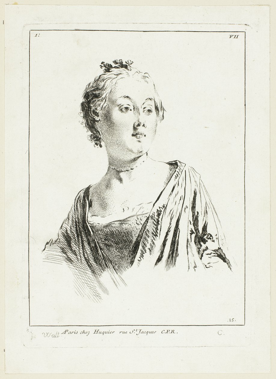 Tête de femme - Anne Claude Philippe Caylus
