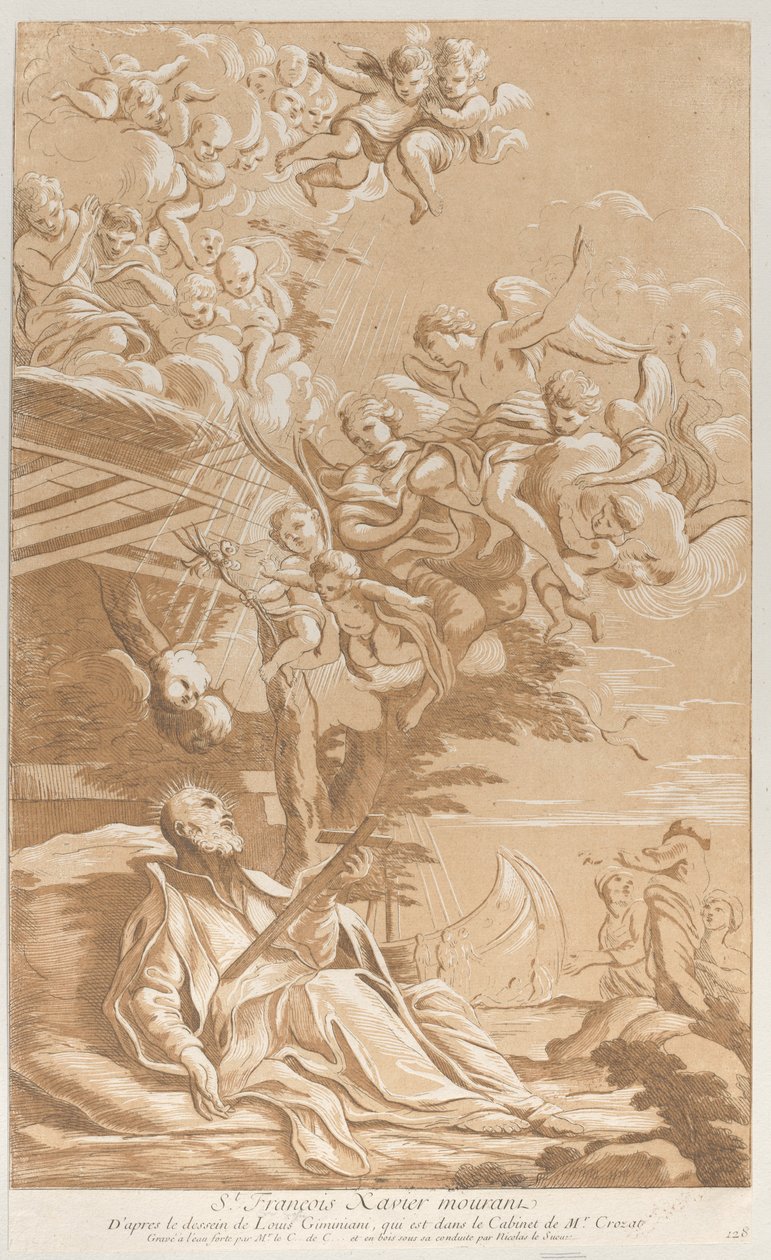 Mort de Saint François Xavier, vers 1729 - Anne Claude Philippe de Caylus