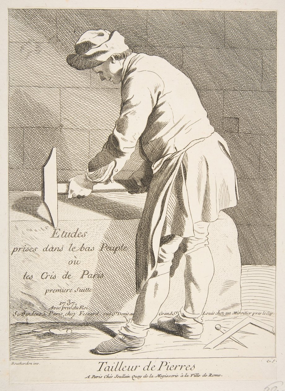 Tailleur de pierre - Anne Claude Philippe de Caylus