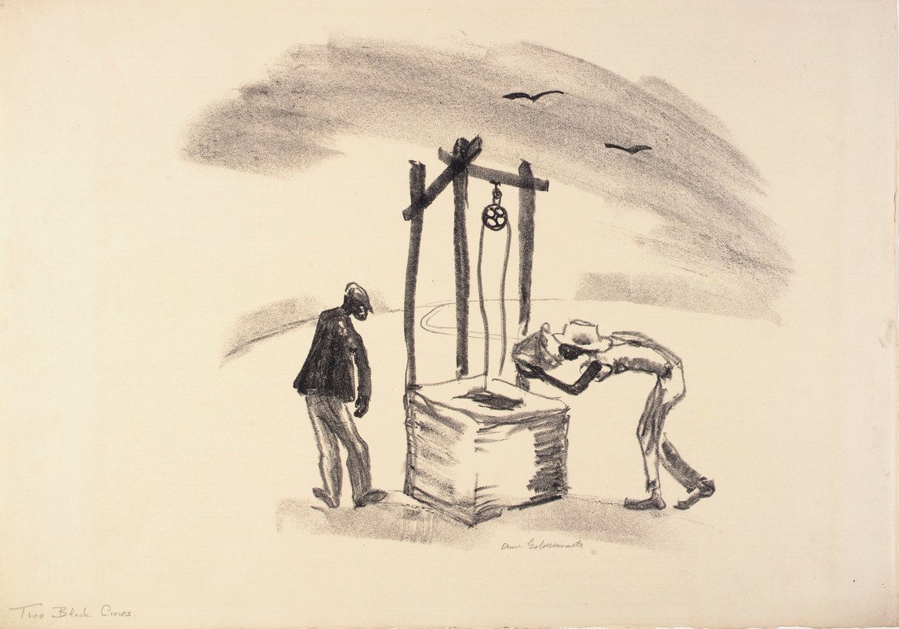 Deux corbeaux noirs - Anne Goldthwaite