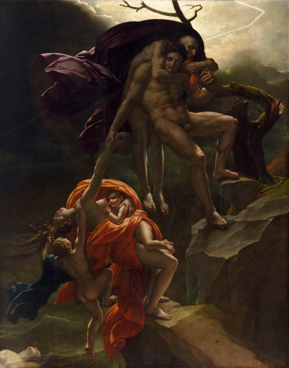 Une scène de déluge - Anne Louis Girodet de Roucy Trioson