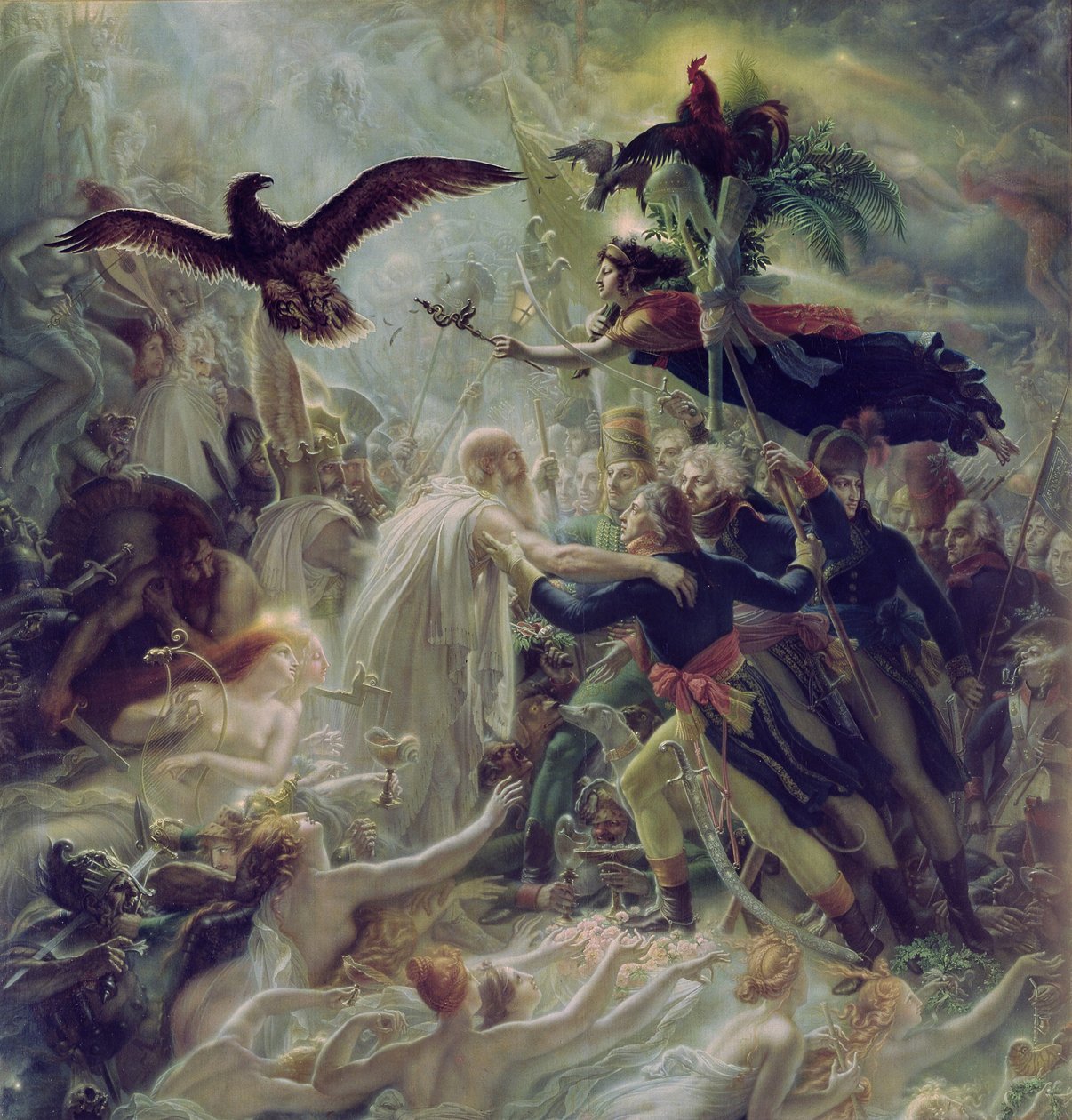 Apothéose des héros français morts pour leur pays pendant la guerre pour la liberté - Anne Louis Girodet de Roucy Trioson