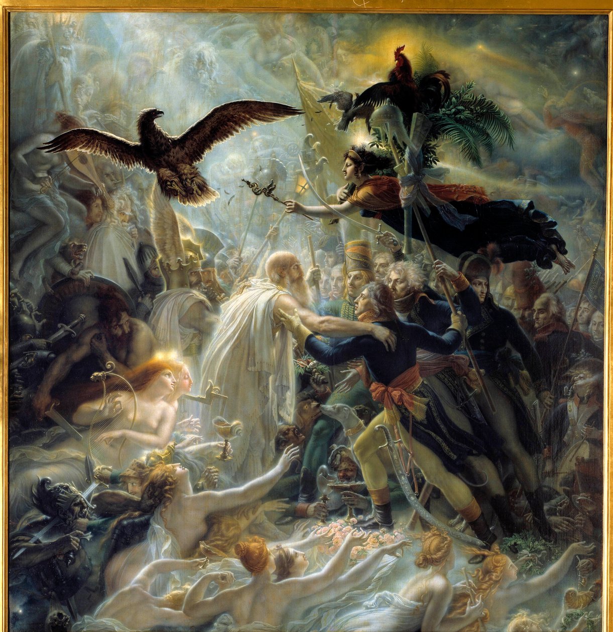 Apothéose des héros français morts pour la patrie pendant la guerre de la Liberté, hommage offert à Napoléon Bonaparte - Anne Louis Girodet de Roucy Trioson