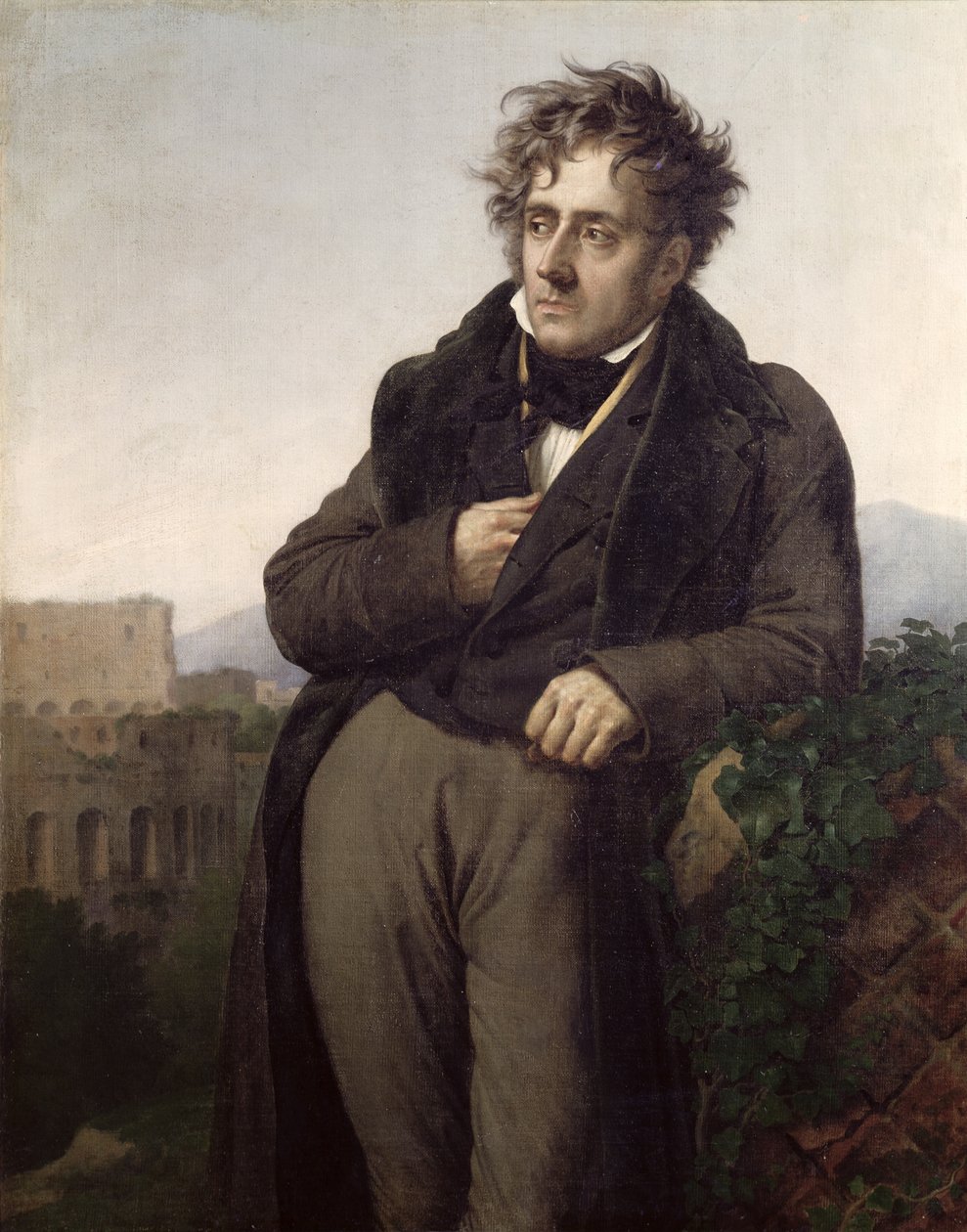 Portrait de François René (1768-1848) Vicomte de Chateaubriand, c.1811 - Anne Louis Girodet de Roucy Trioson