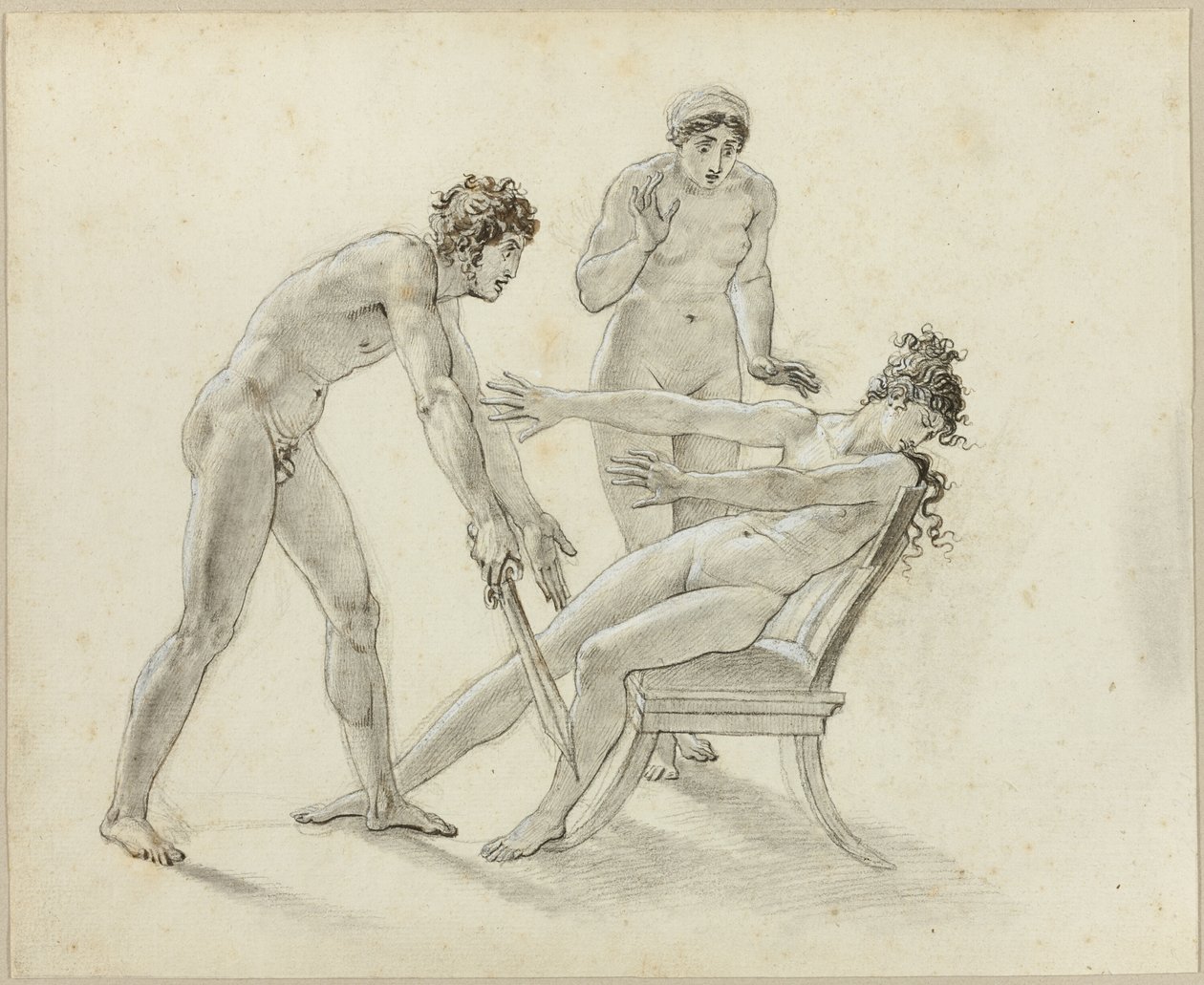 Hermione rejetant Oreste - Anne Louis Girodet de Roussy Trioson