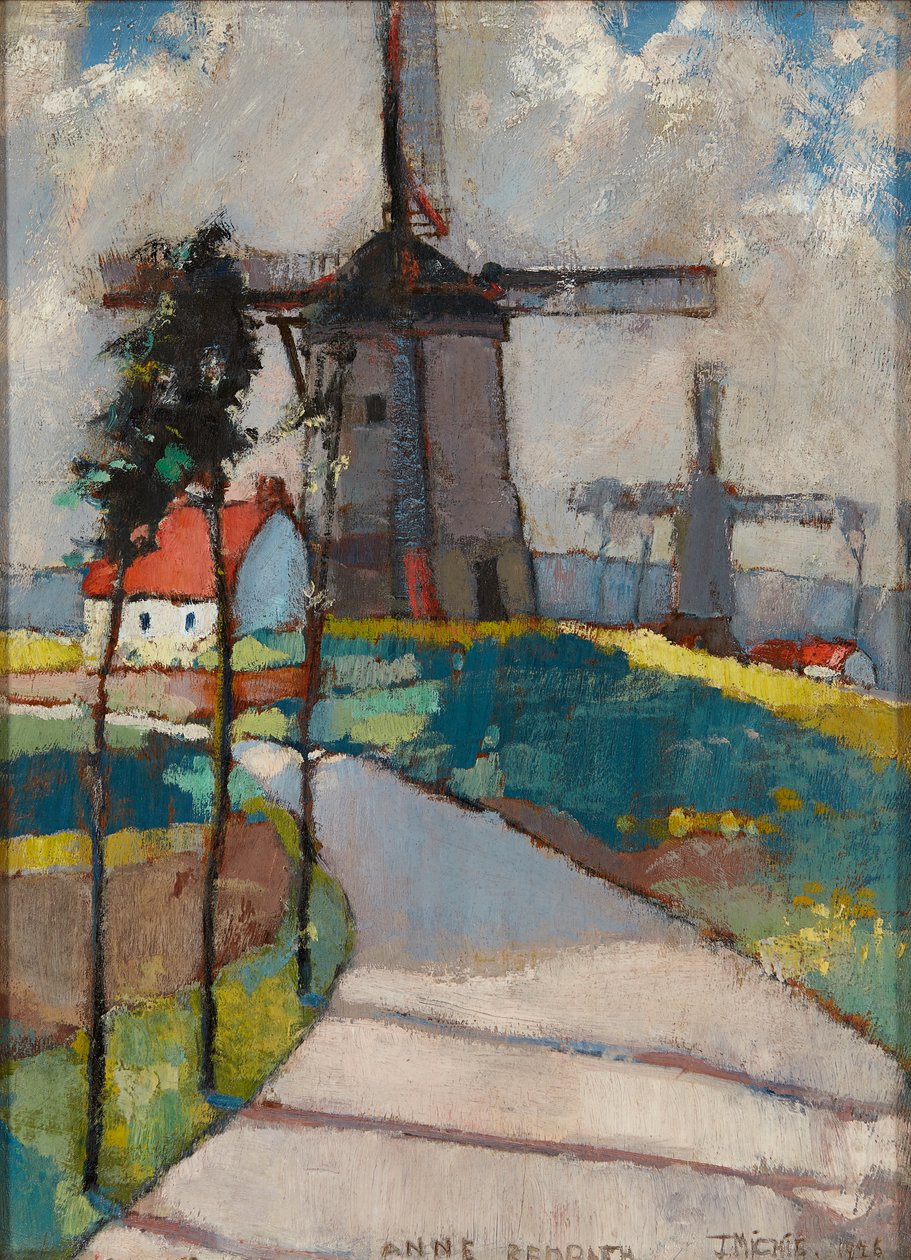 Moulins à vent au Pas de Calais - Anne Redpath
