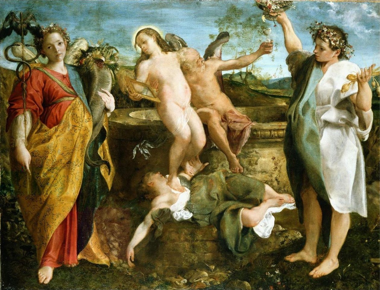 Allégorie de la Vérité et du Temps - Annibale Carracci