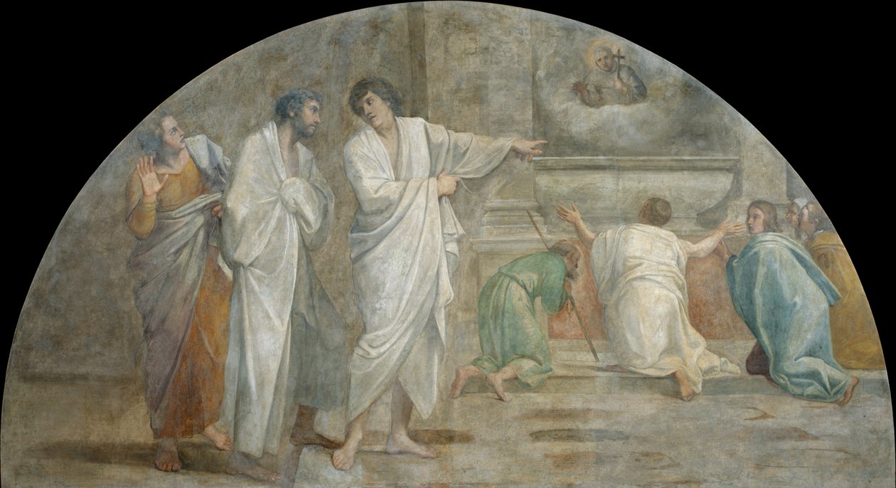 Apparition de Saint Didacus au-dessus de son sépulcre - Annibale Carracci