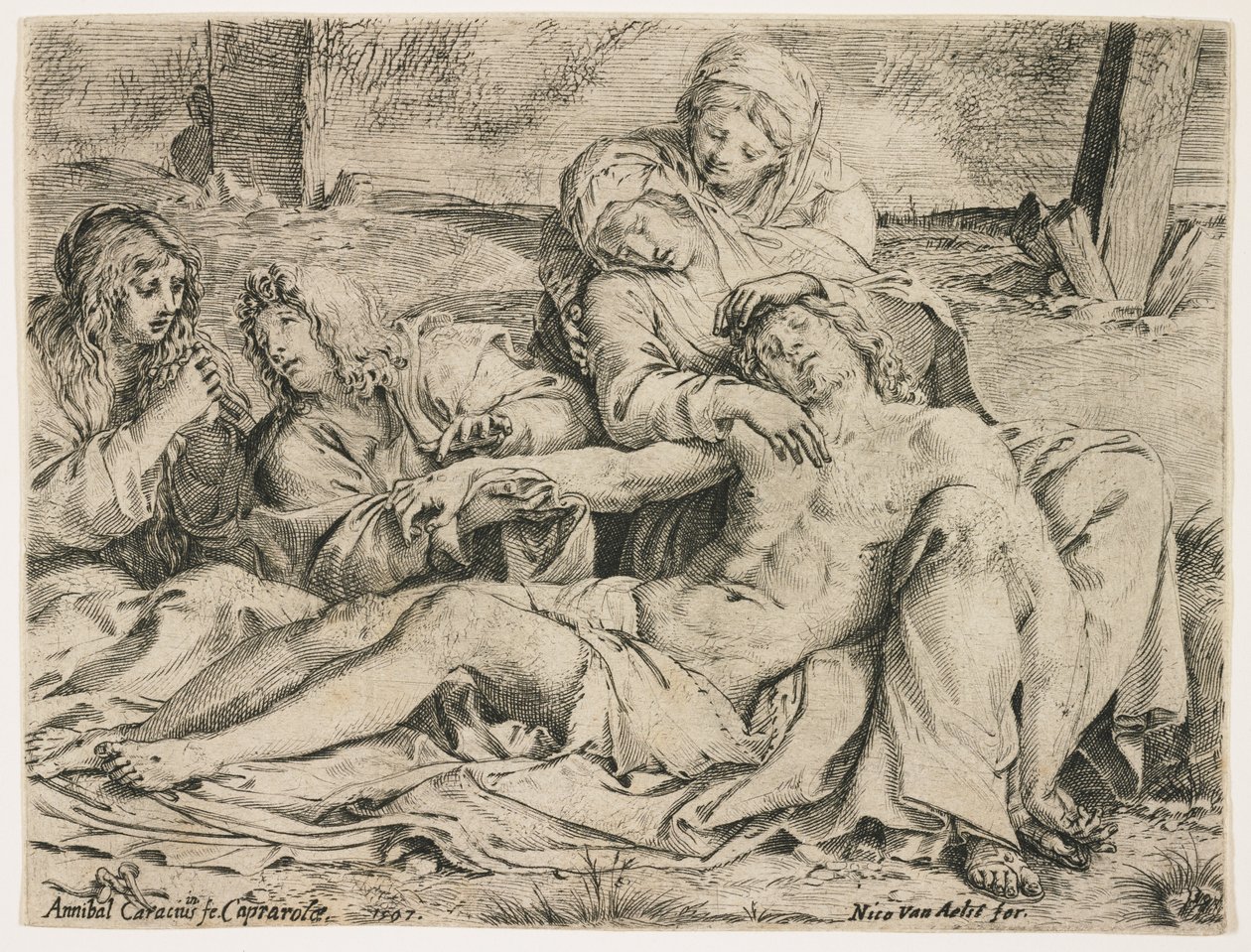 Pietà, ou le Christ de Caprarola, 1597 - Annibale Carracci