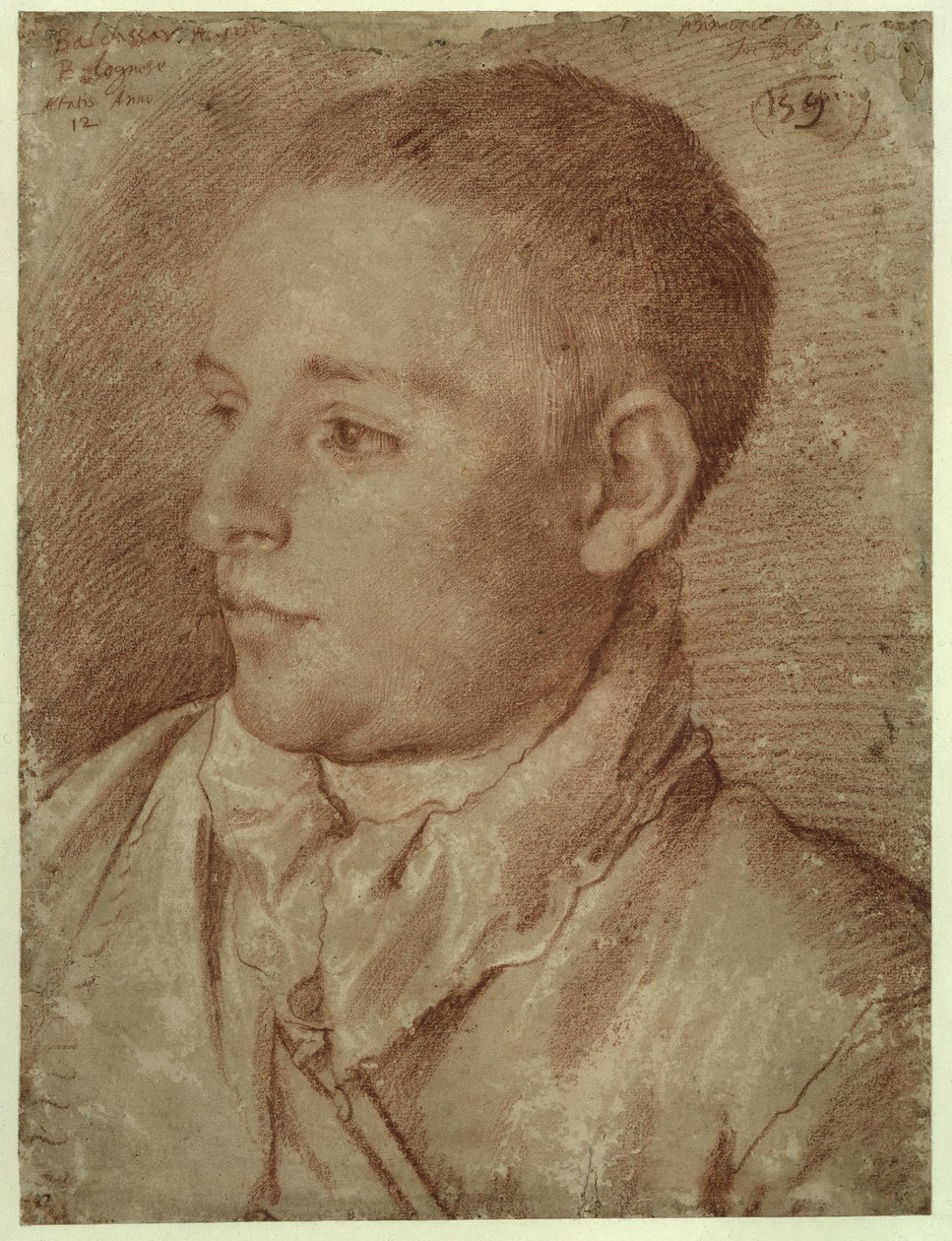 Carracci - Portrait de Baldassare Aloisi, dit Galanino, 1589-1590 - Annibale Carracci