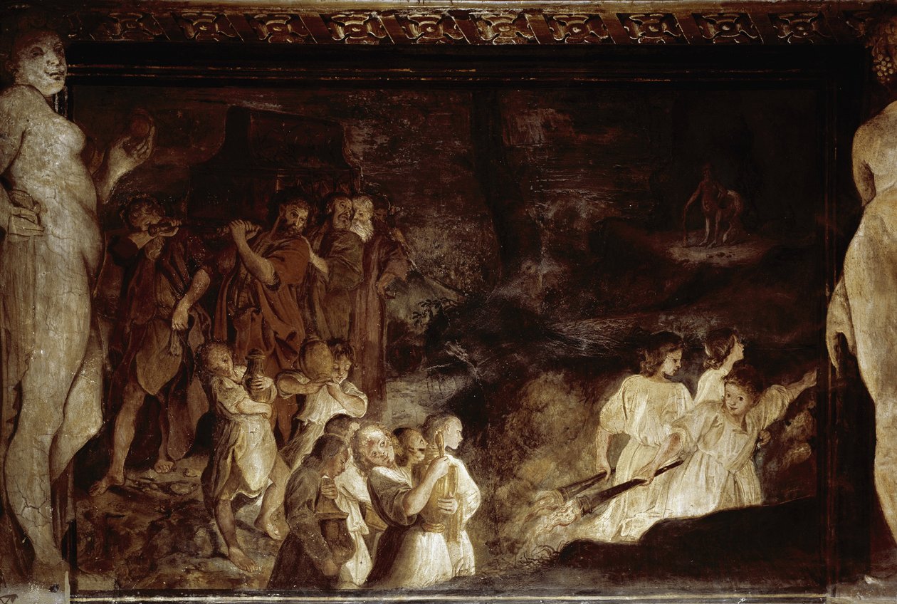 Épisode de la vie de Jason : Les fausses funérailles de Jason (Fresque) - Annibale Carracci