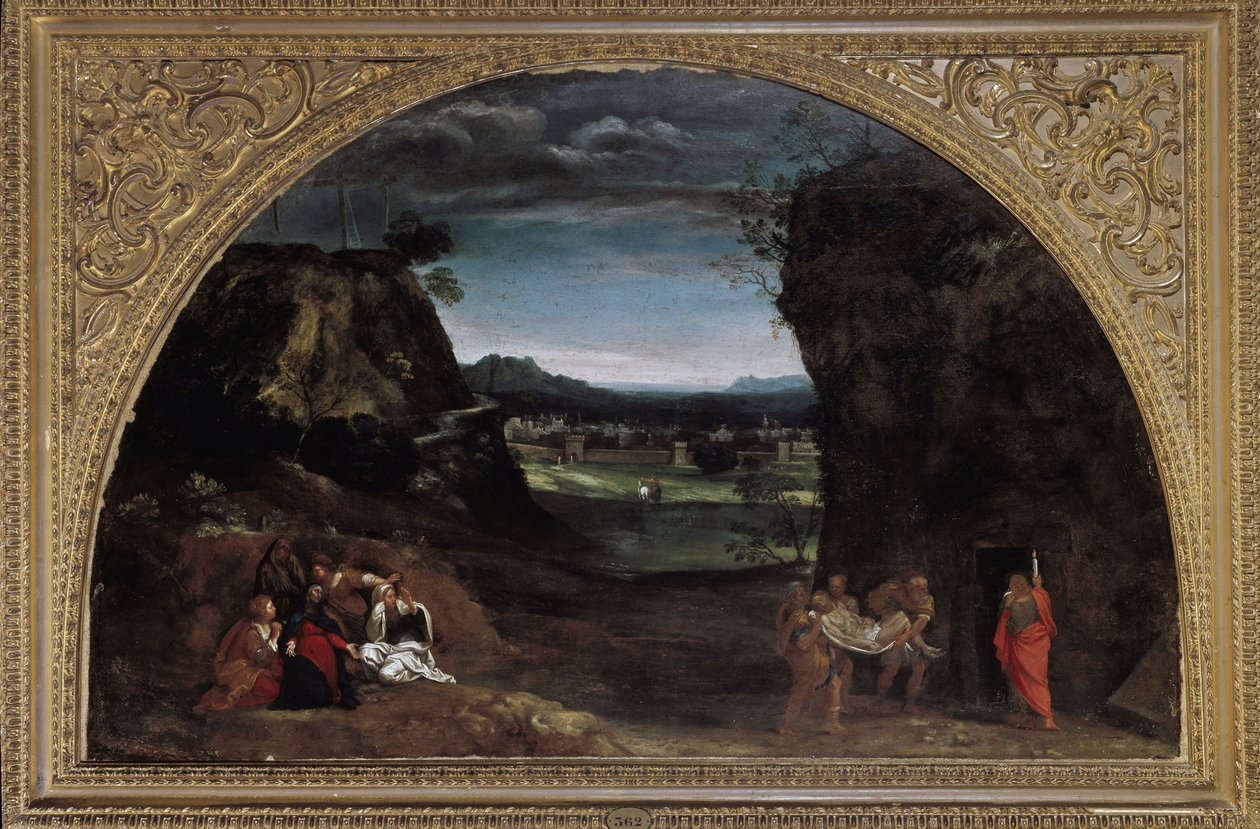 Paysage avec déposition - Annibale Carracci
