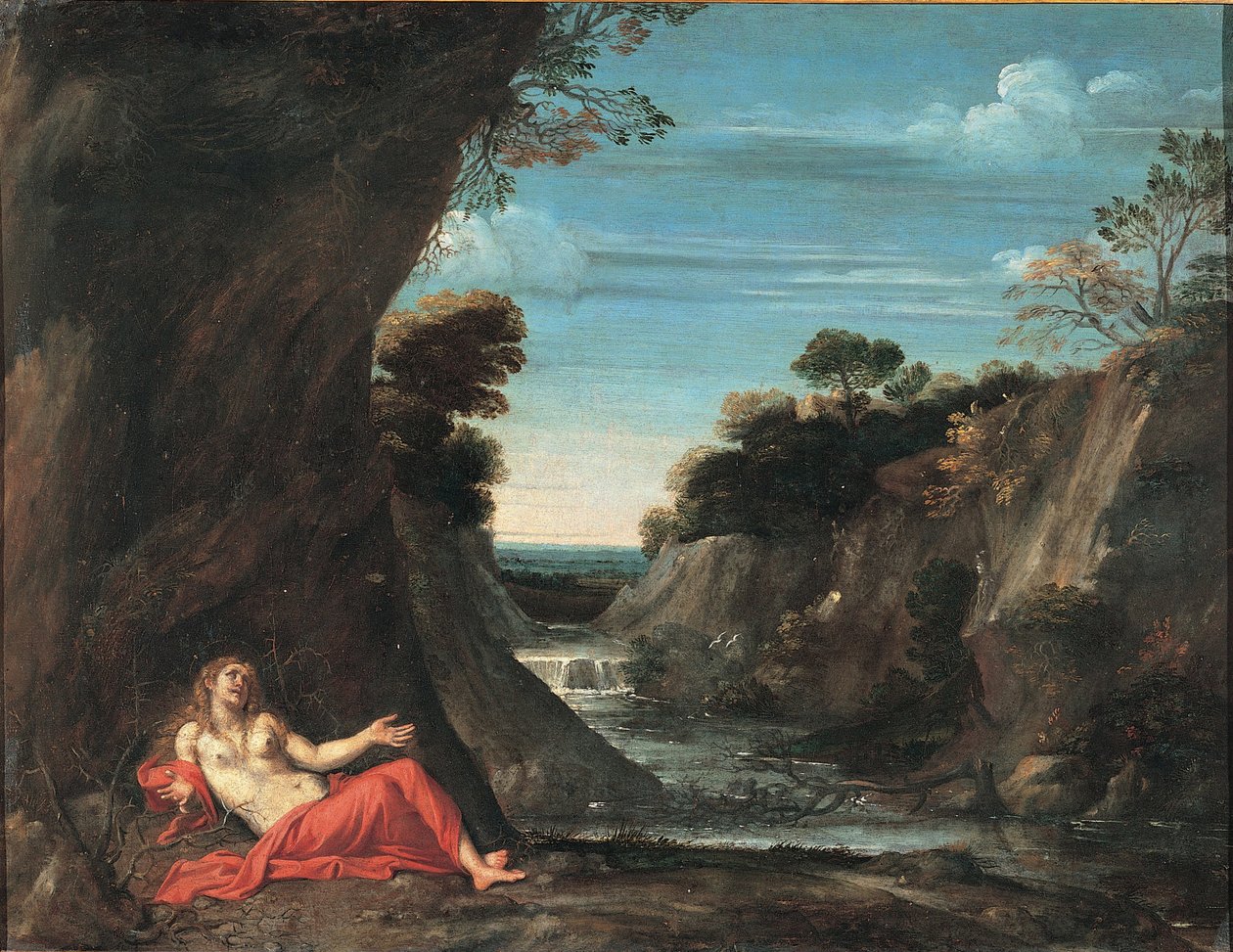 Paysage avec la pénitente Madeleine, entre 1601 et 1641 - Annibale Carracci