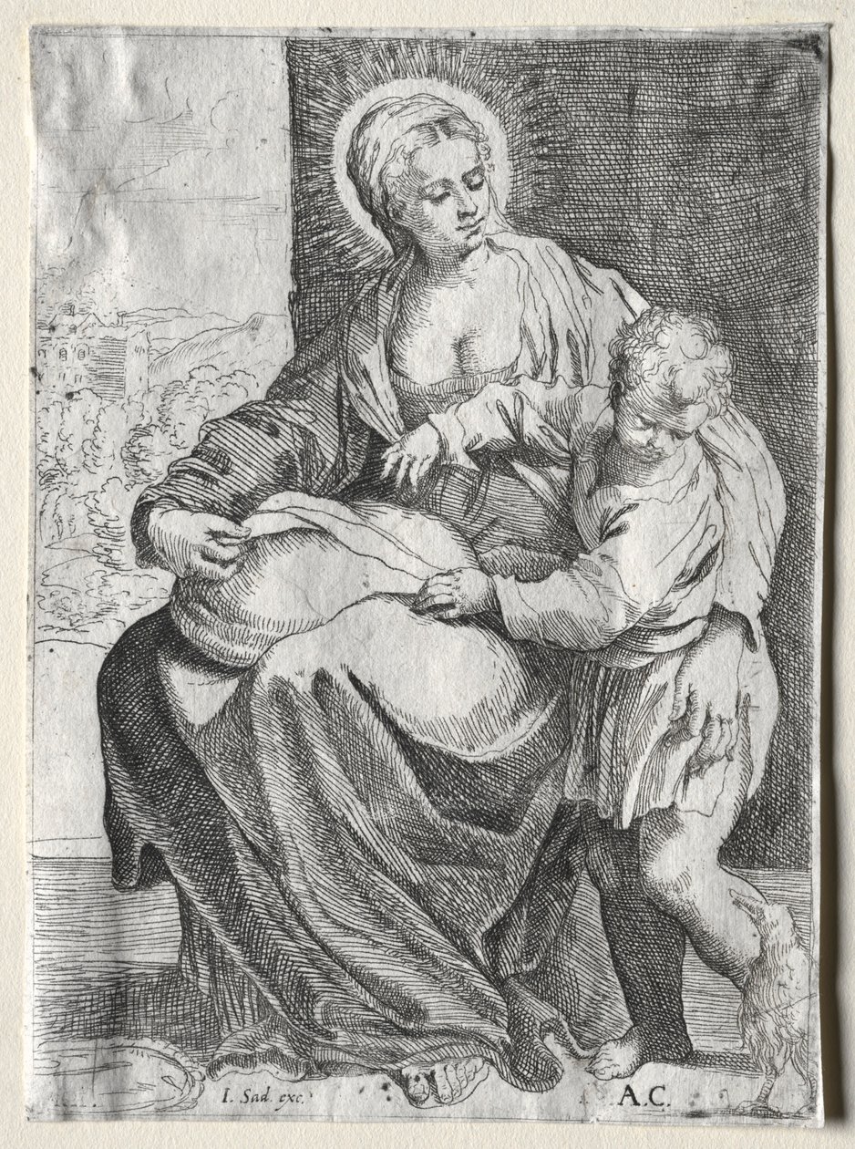 Madone au corbeau blanc, 1500s - Annibale Carracci