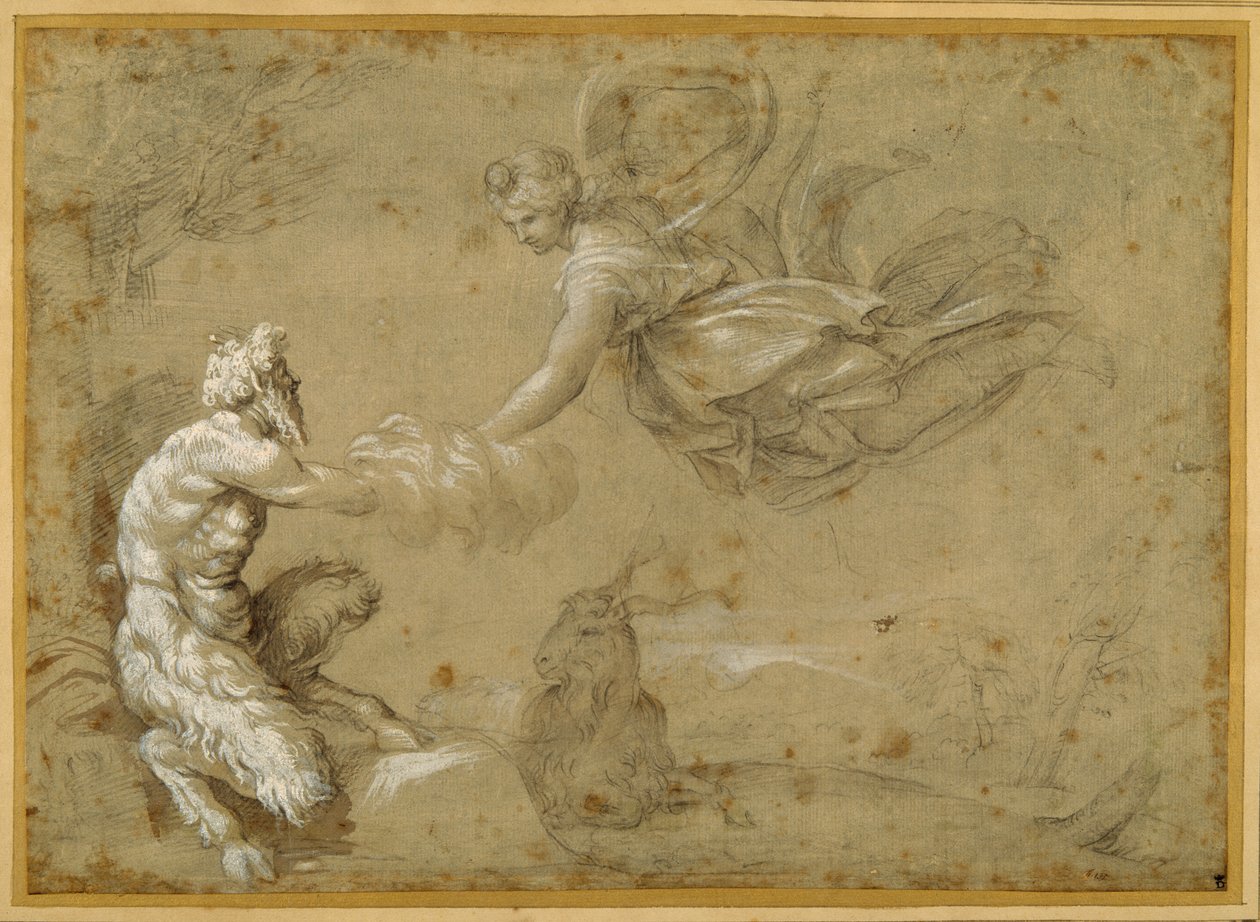 Pan présentant la laine à Diane - Annibale Carracci