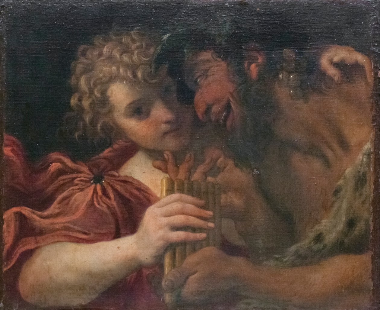 Satyre et berger - Annibale Carracci