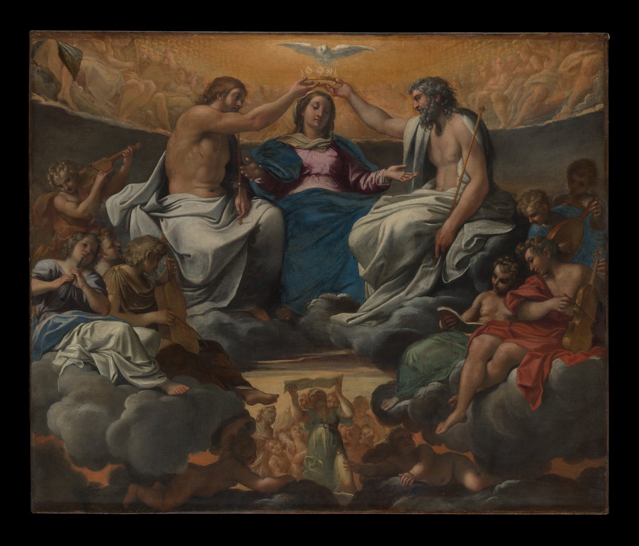 Le couronnement de la Vierge - Annibale Carracci