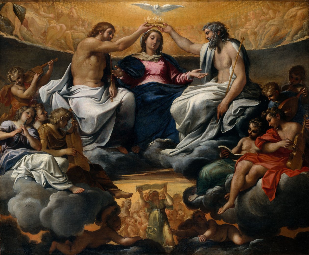 Le Couronnement de la Vierge, après 1595 - Annibale Carracci