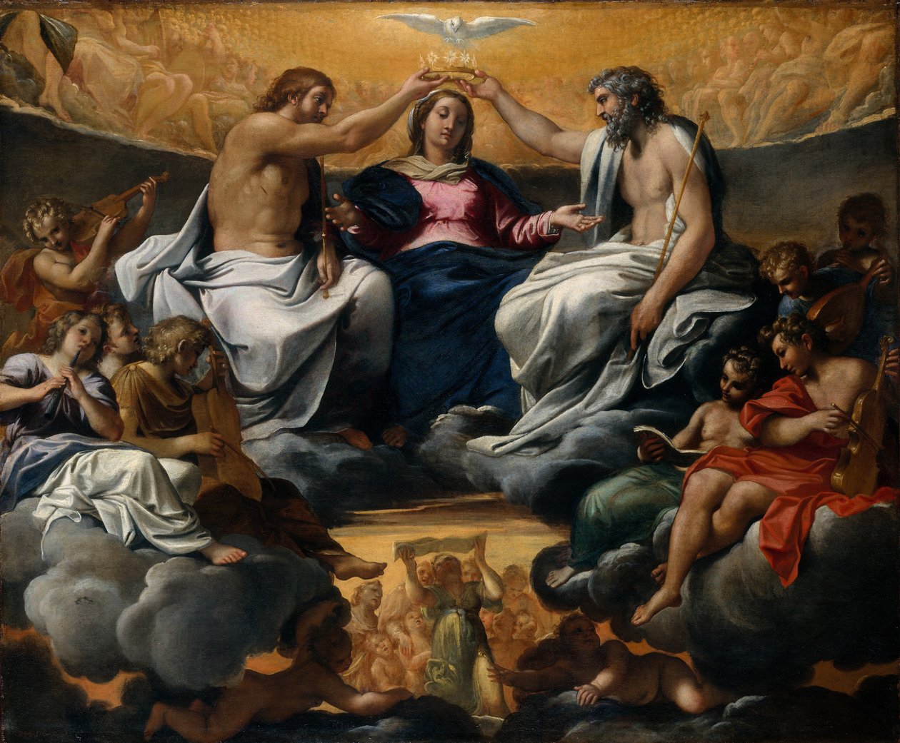 Le Couronnement de la Vierge, c.1595 - Annibale Carracci