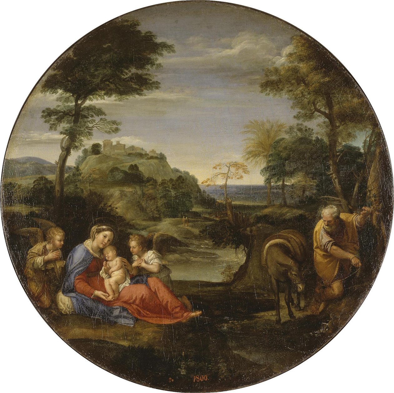 Le reste sur La fuite en Égypte - Annibale Carracci