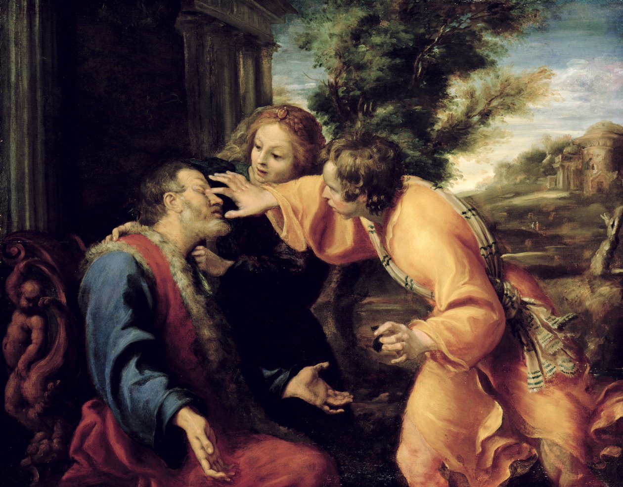 Le Jeune Tobie guérit son père aveugle, vers 1600 - Annibale Carracci