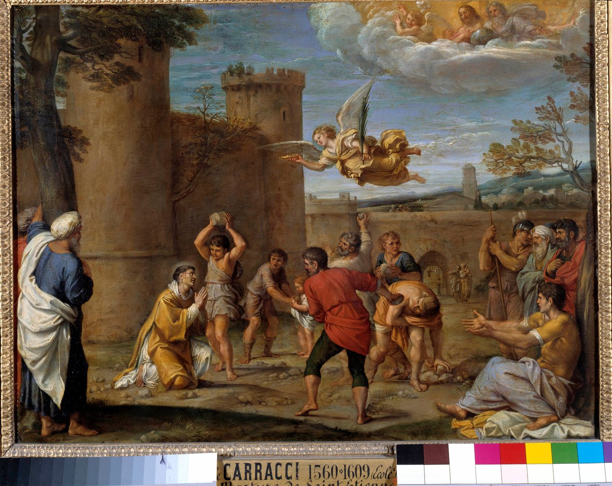 La lapidation de Saint Étienne - Annibale Carracci
