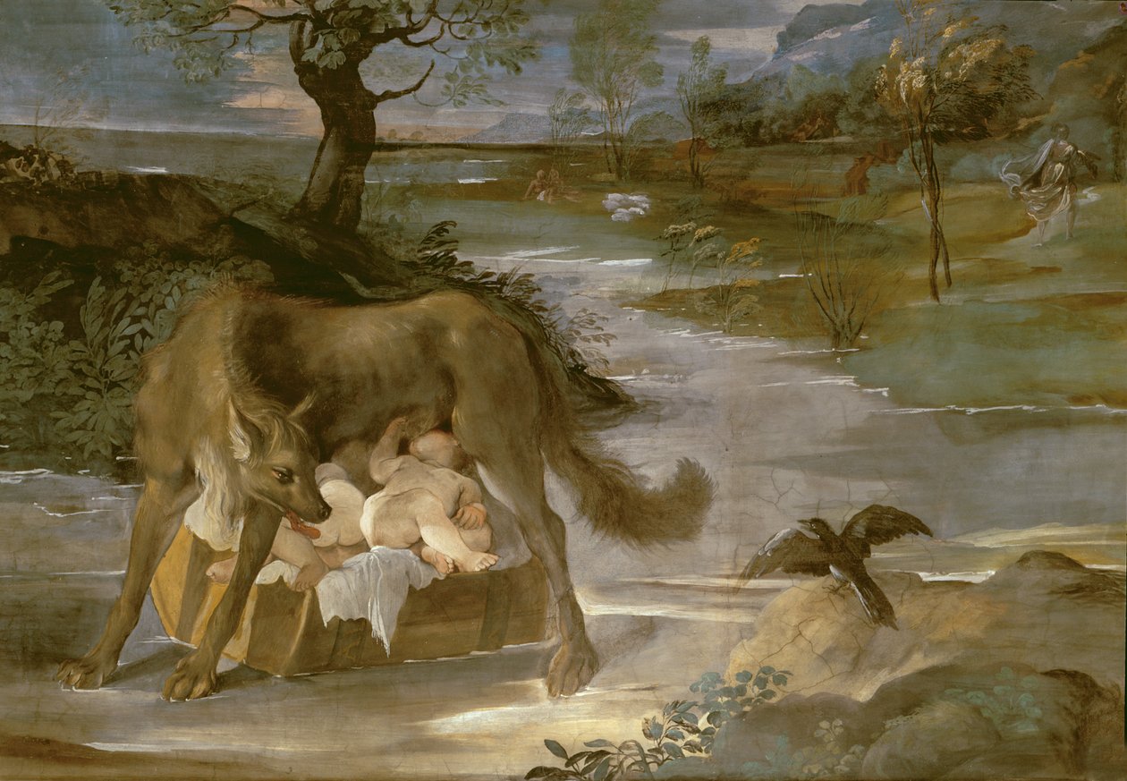 La Louve allaitant Romulus et Rémus, de l