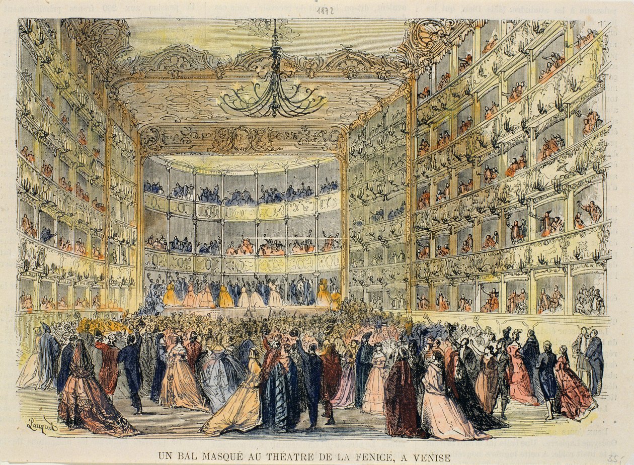 Bal masqué au Théâtre de la Fenice, Venise - Unbekannt Unbekannt