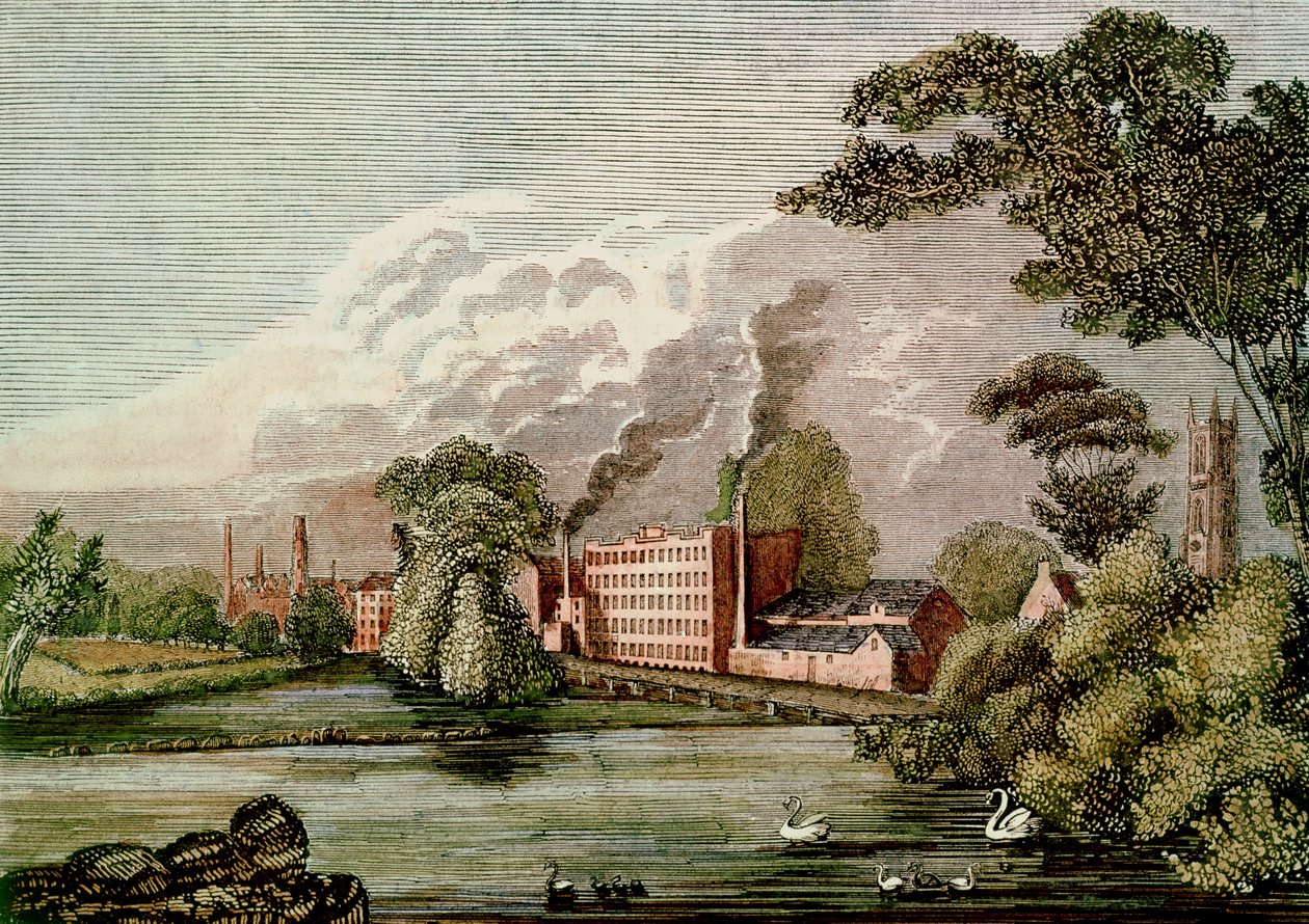 La Filature de Soie de Sir Thomas Lombe, Derby, 18ème siècle - Unbekannt Unbekannt