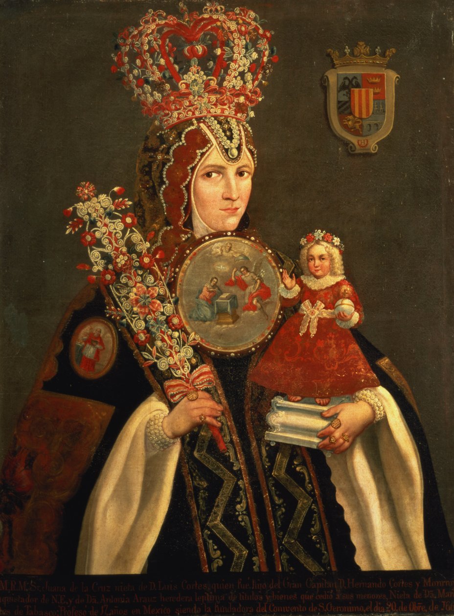Sœur Juana, petite-fille de D. de Cortes, Fondatrice du Couvent de Saint-Jérôme, c.1661 - Unbekannt Unbekannt