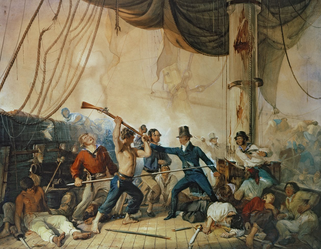 La mêlée à bord du Chesapeake, 1813 - Unbekannt Unbekannt