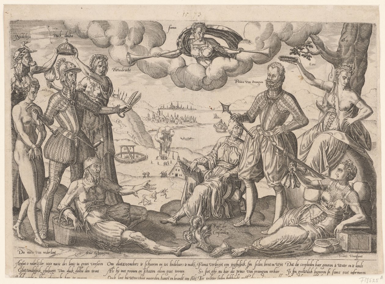 Gravure allégorique du duc d