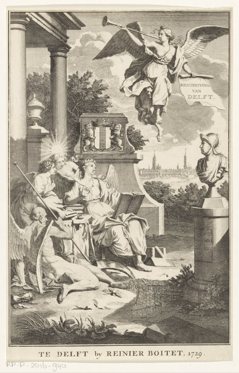 Allégorie de Delft (Description de Delft) - Anonymous