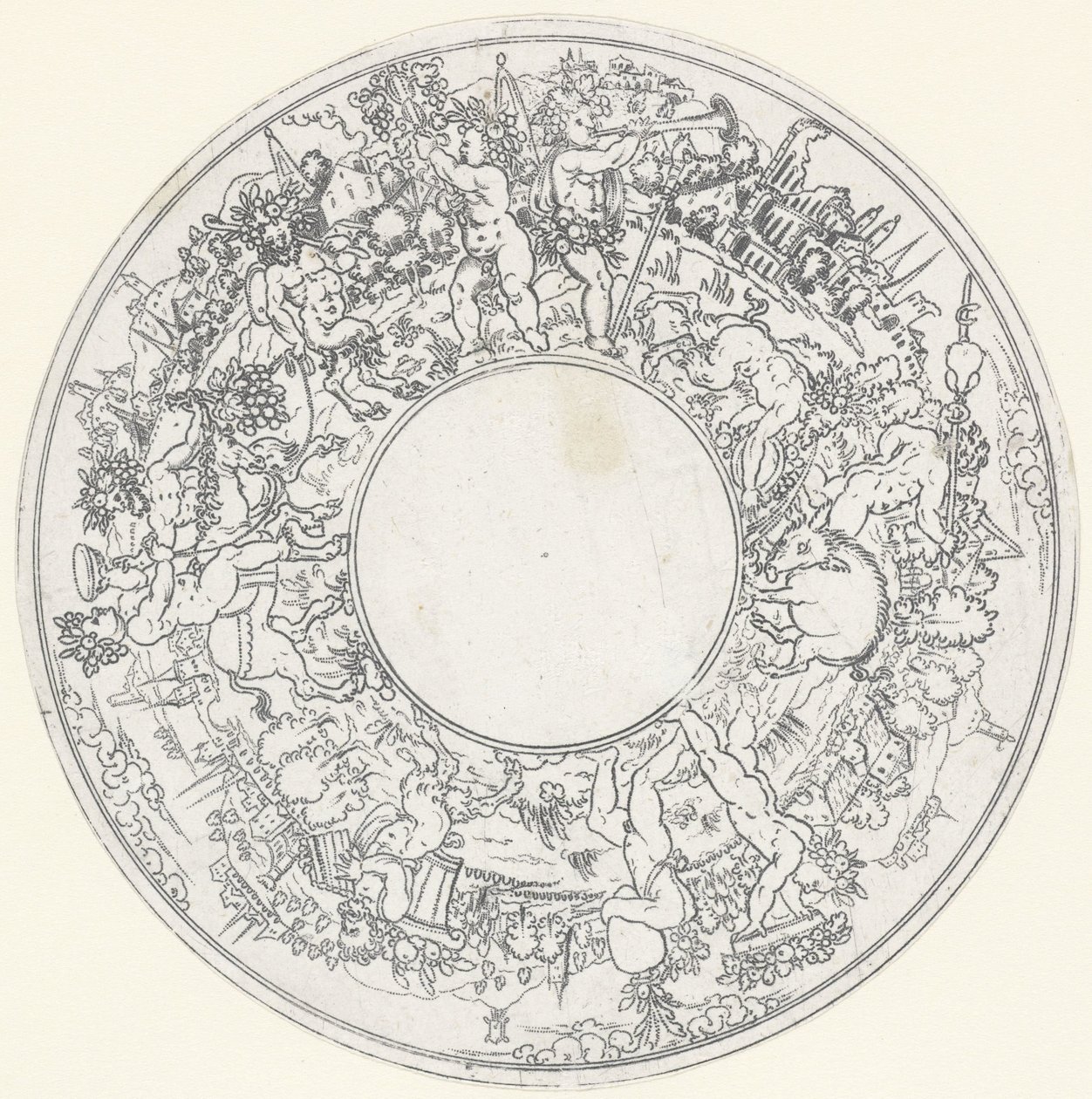 Bacchus chevauchant un âne - Anonymous