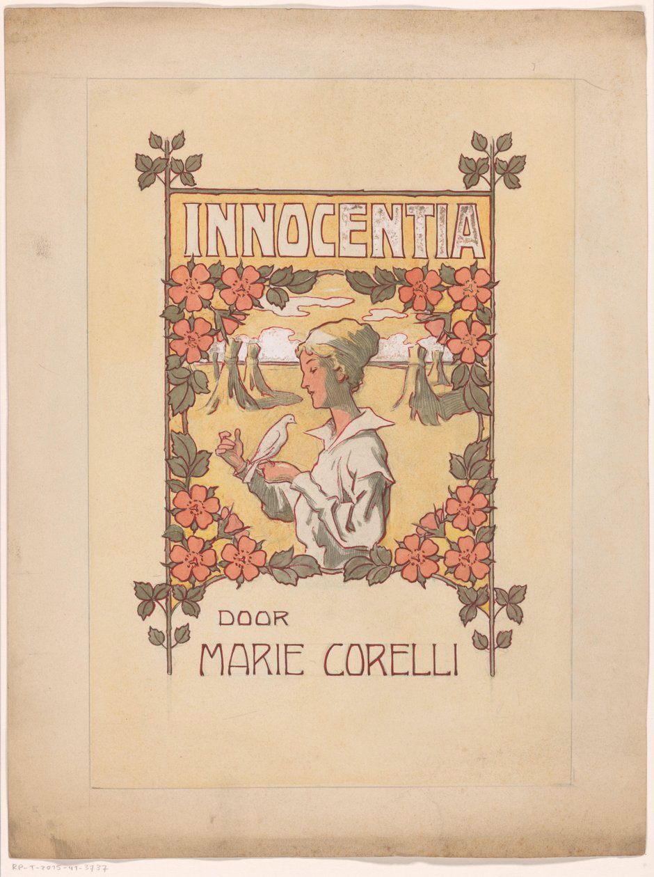 Conception de couverture pour : Marie Corelli, Innocentia : vie de rêve et réalité (Innocence), 1915 - Anonymous
